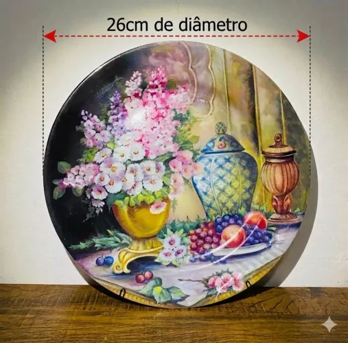 Prato De Parede Em Porcelana Schmidt Vintage