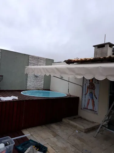 Toldo cortina retrátil 