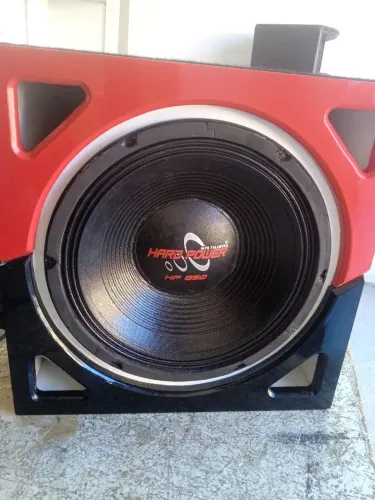 Caixa com auto falante 12" hardpower ho850