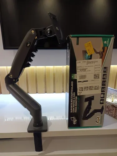 Suporte Multiarticulado - com Pistao a Gás p Monitor de 17 a 35