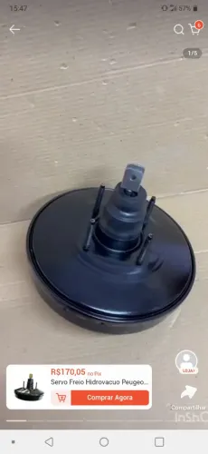 Servo freio do Peugeot 206 16v 1.0