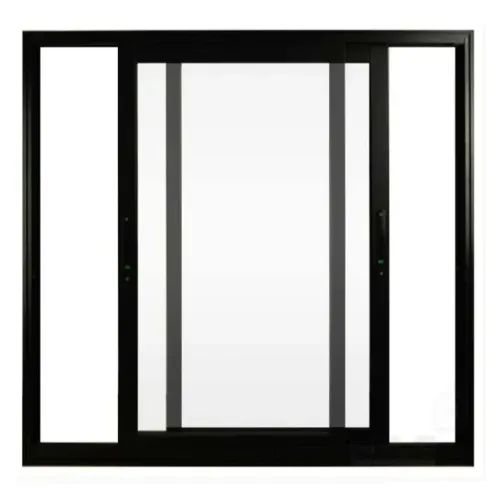 Janela de Alumínio de Correr 2 Folhas 150x100 cm - Preto Fosco | Vidro Incolor