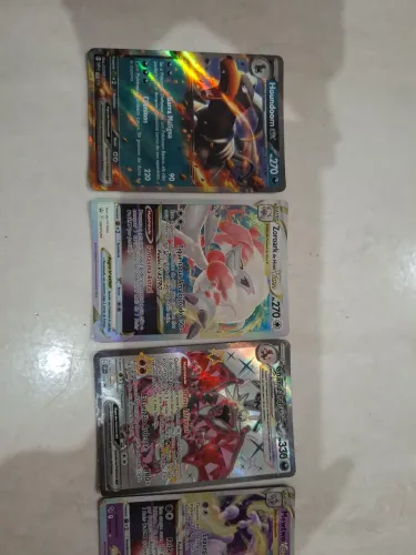 4 Cartas  raras originais 