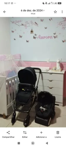 Carrinho de bebê galzerano completo muito novo