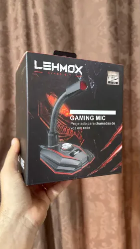 Microfone gamer Plug P2 com Controle de Volume