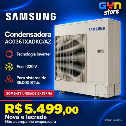 Unidade Externa Samsung 36.000 BTUs Inverter Cassete 360 WindFree Nova