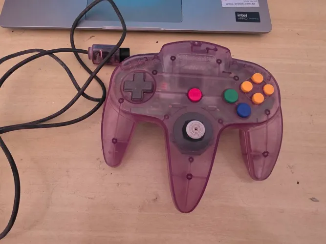 Controle Edição Sabores Roxo Transparente Nintendo 64