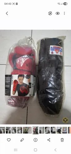 Kit de luva e caneleira muai tay