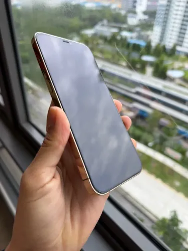 iPhone 12 Pro Max dourado 128Gb bateria 100%