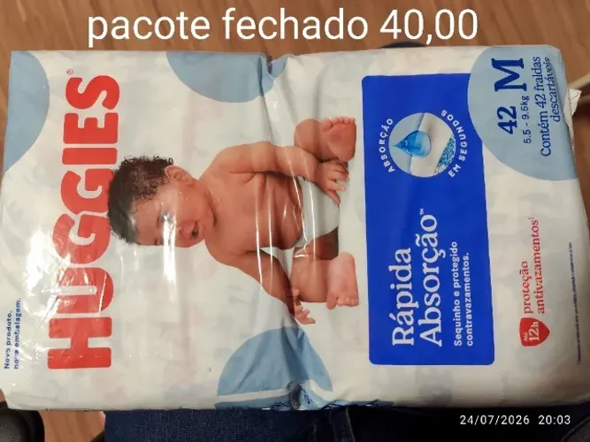 Pacote fralda M