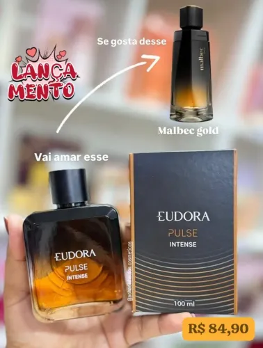 Perfume Pulse Intense. Eudora. Entregamos em Belem e Ananindeua