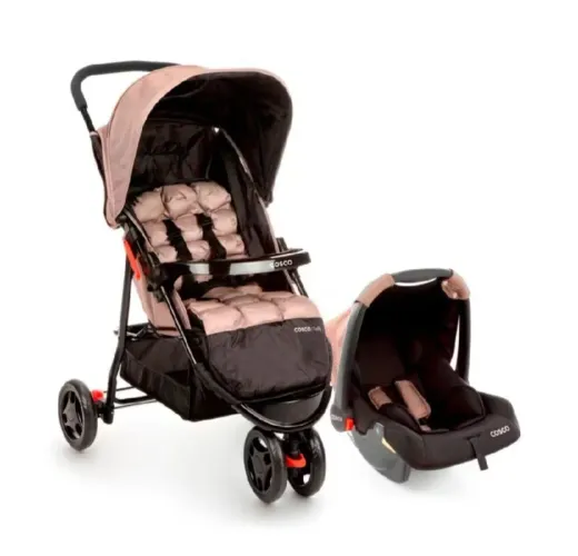 Carrinho e bebê conforto narca cosco ótimo preço 