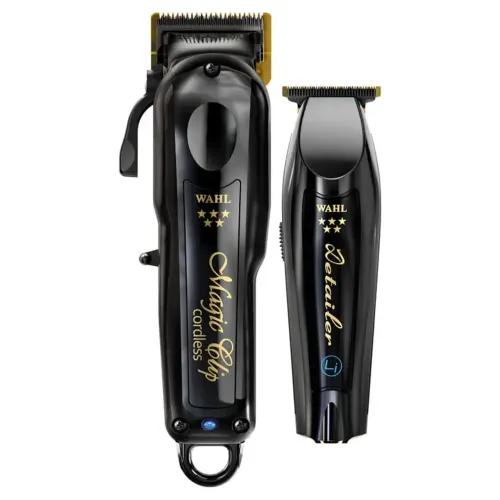 Máquina Cortar Cabelo + Máquina Acabamento Wahl Barber Combo