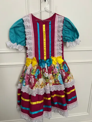 Vestido infantil Festa Junina 