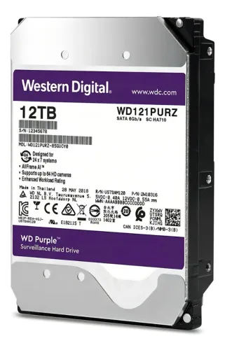 HD Interno Western Digital Purple Pro 10TB para Vigilância