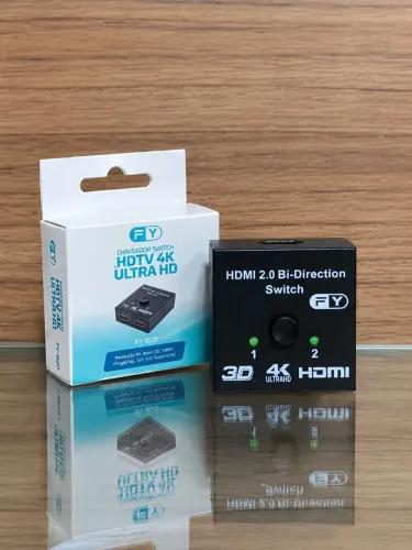 CHAVEADOR HDMI 2x1 / 1x2 4K ULTRA HD - FY-820