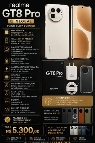 Realme GT8 Pro - 16/512GB Global