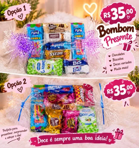 Cestas de presente & Bombom presente ?
