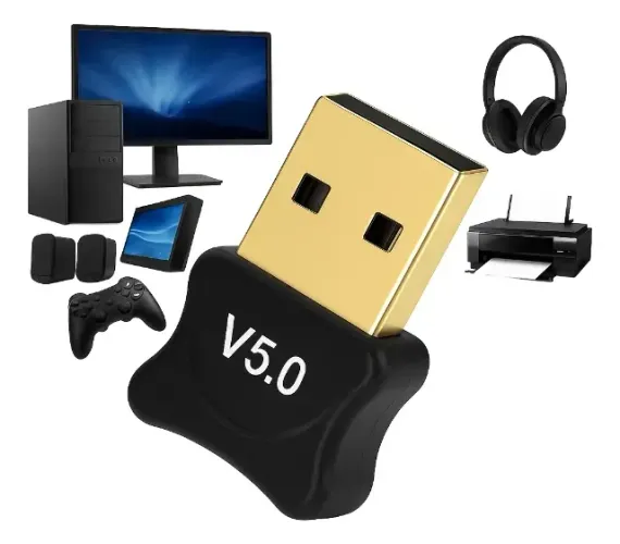 Adaptador Bluetooth Conector Pc Dongle Usb Fone Ouvido 5.0
