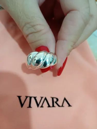 Anel Viena Vivara Aro 20 Prata 925