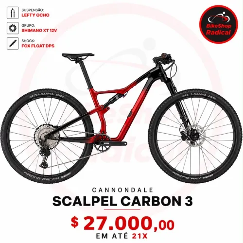 Bike Cannondale Scalpel Carbon 3 - Nova