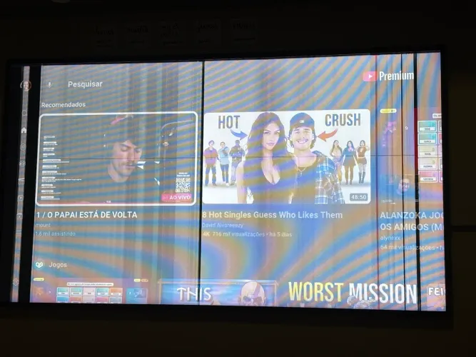 Samsung The Frame 55? 4K - com defeito no display - One Connect Box inclusa