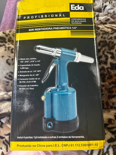 Rebitadeira Pneumática 1/4" Superior - 9DR - EDA