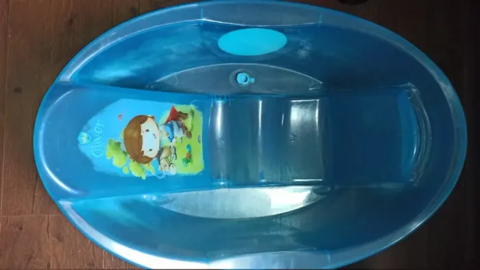 Banheira infantil bebê com termômetro