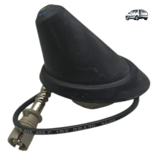 Base Antena Teto Vw Polo Hatch 2006 2007 2008 2009 2010 Preto