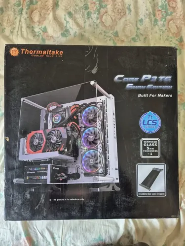 Gabinete Thermaltake Core P3 Tg Branco Vidro Temperado com Cabo Riser