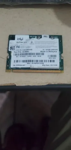 Placa wireless Dell Intel 1201 Oc 9063 para notebook 
