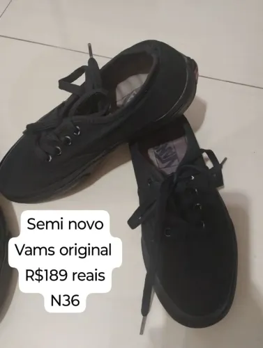 Tenis vans número 36.