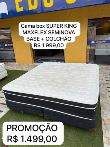 Conjunto box Super King MAXFLEX SEMINOVA TOP - ENTREGAMOS