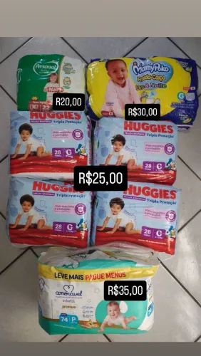 Fraldas descartáveis 