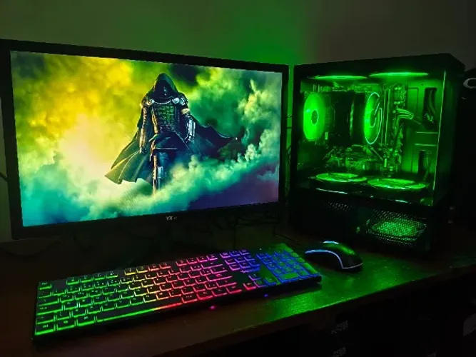 PC Gamer Ryzen 7 5700G - 16GB RAM - Monitor 23 Full HD + Varios Jogos