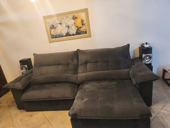 Sofá Atlanta retrátil reclinável 2.90. (Gigante)