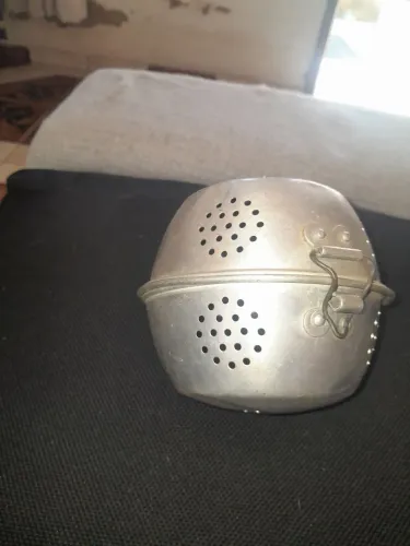Bola de cozimento de arroz em alumínio vintage francês