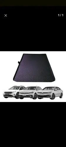 Tapete borracha console central VW Virtus, Nivus e Polo 2018 a 2022