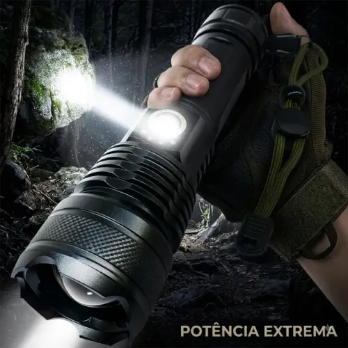 Lanterna Mais Forte Do Mundo Recarregável Tática Potente Led Apfer