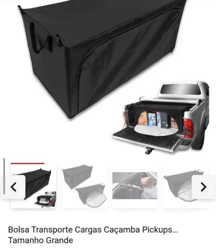 Bolsa Transporte Cargas Caçamba Pickups Tamanho Grande 253l /Até 30Kg