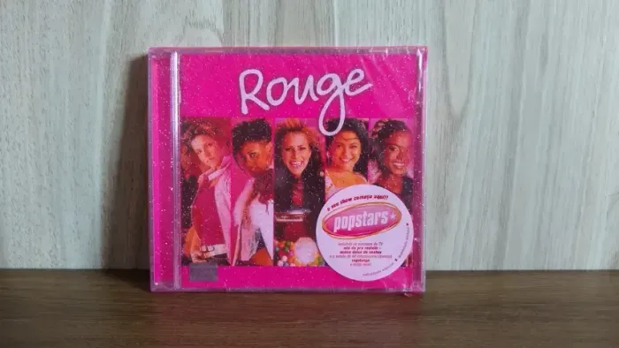 CD Rouge Popstar glitter prata com adesivo Novo