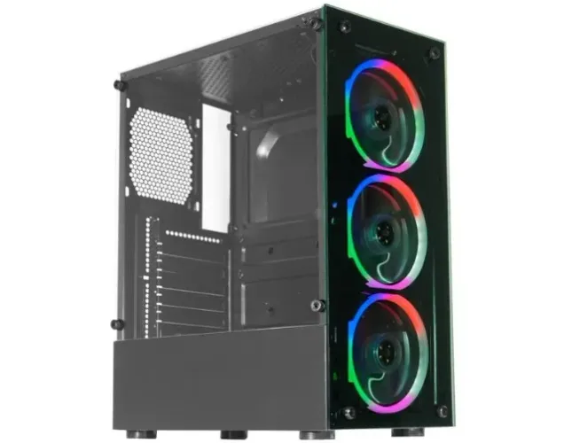 Gabinete Gamer C/ 3 Fans Rgb Elite Multicolor - Cg-10w5 *ENTREGA GRÁTIS*