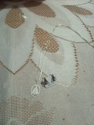 Conjunto de brinco e colar nossa senhora aparecidaa