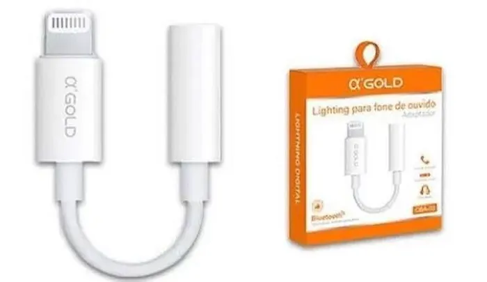 Adaptador Lightning ( iphone) para fone de ouvido
