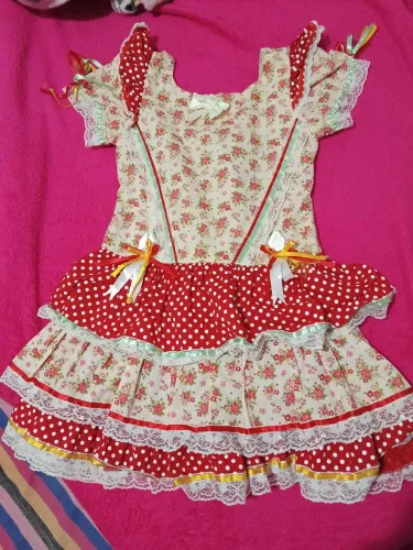 Vestido de quadrilha infantil