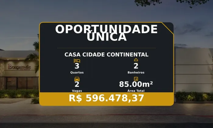 Linda casa em condomínio no Cidade Continental Oportunidade única!