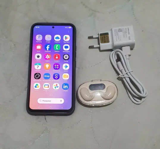 Samsung A54 5G 256 Gb NFC, biometria. + fone de ouvido sem fio novo