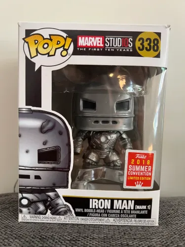 Funko Pop Homem de Ferro Iron Man #338 Marvel Studios 10 Anos