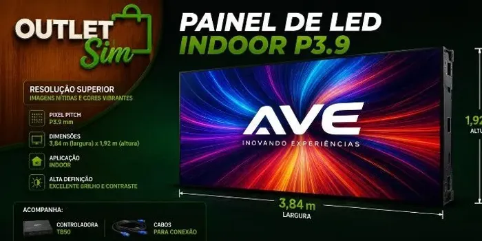 Painel de led indoor top pra vender rápido