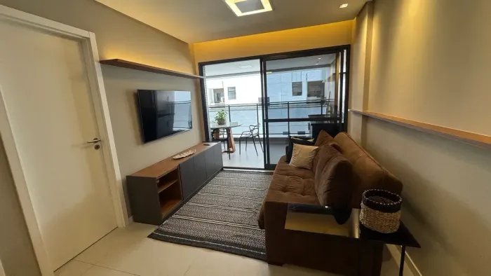 Apto 1/4 mobiliado em Alphaville (Bauen Residence)